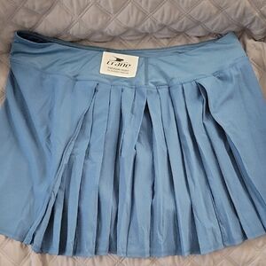 Crane Sky Blue Pleated Circle Skort — Women's Skater/Tennis Skort